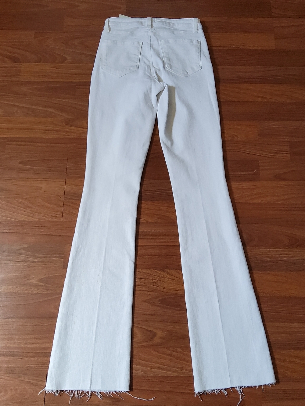 L'Agence Ruth High Rise Straight Jeans in Blanc Size 24 - Picture 5 of 14